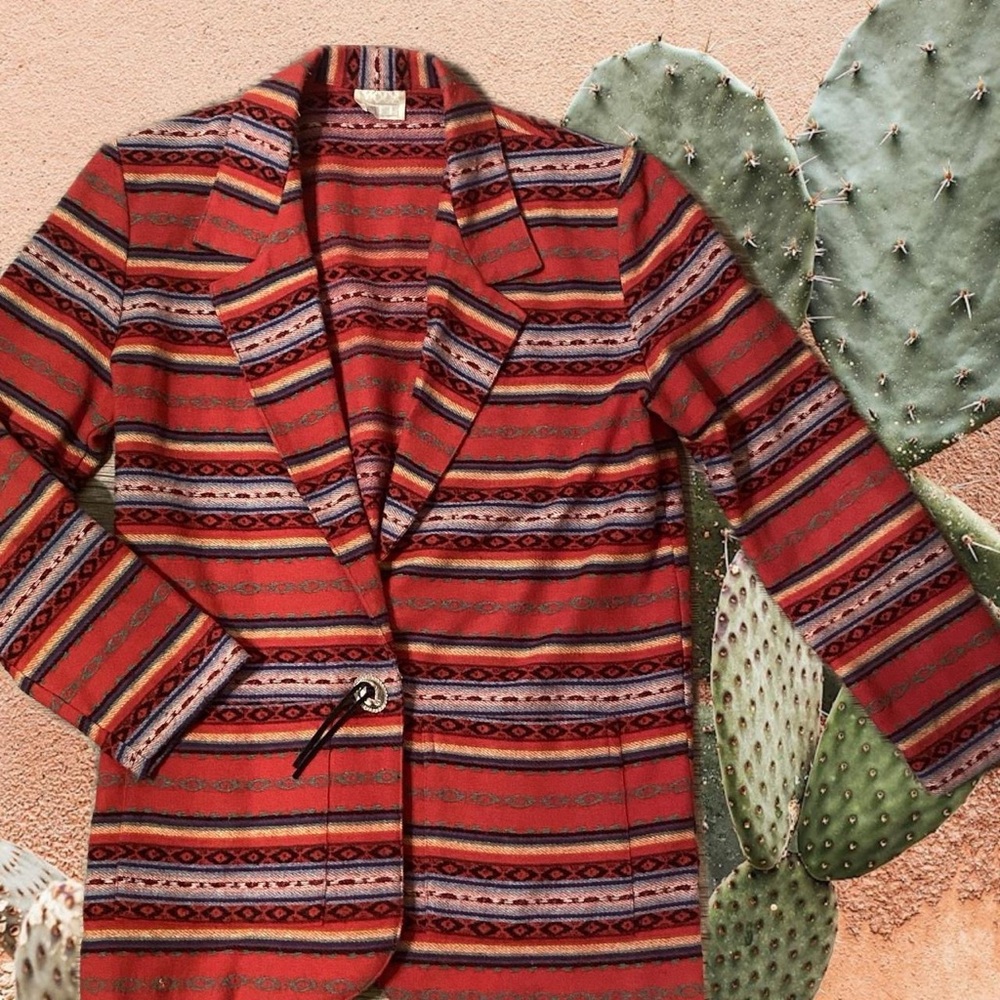 Moda International southwestern wool blazer